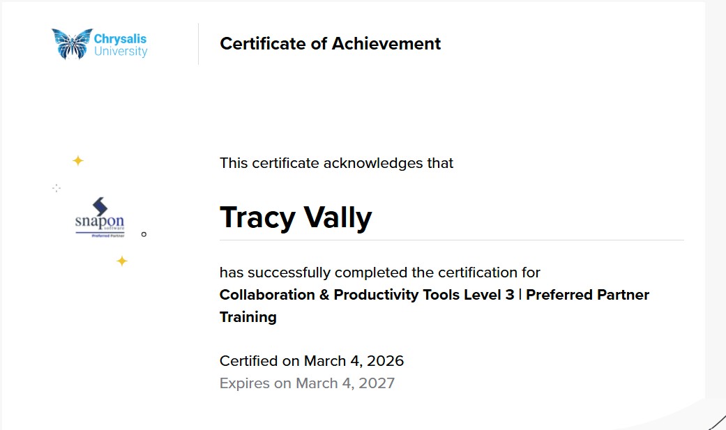 Collaboration Productivity Tools Level 3 Preferred Partner Training